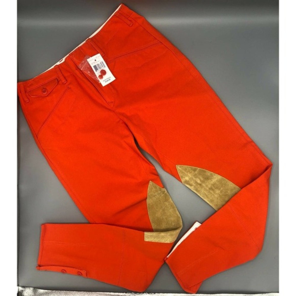 Ralph Lauren Womens‎ Equestrian Stretch Suede Patches Skinny Pants Jeans Sz 6
